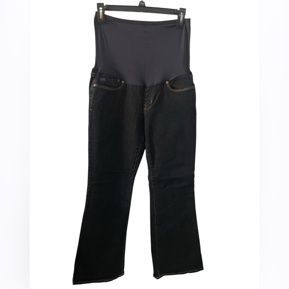 Maternity Sexy Boot Bootcut Jeans Womens 29/8R Black Denim High Rise Casual